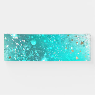 Mint Turquoise Foil Hintergrund Banner