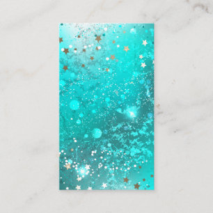 Mint Turquoise Foil Hintergrund Begleitkarte