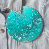 Mint Turquoise Foil Hintergrund Button (Beispiel)
