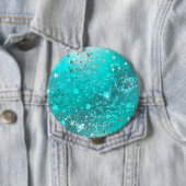 Mint Turquoise Foil Hintergrund Button (Beispiel)