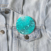 Mint Turquoise Foil Hintergrund Button (Beispiel)
