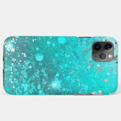 Mint Turquoise Foil Hintergrund Case-Mate iPhone Hülle (Rückseite (Horizontal))