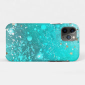 Mint Turquoise Foil Hintergrund Case-Mate iPhone Hülle (Rückseite (Horizontal))