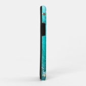 Mint Turquoise Foil Hintergrund Case-Mate iPhone Hülle (Hinten/Rechts)