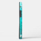 Mint Turquoise Foil Hintergrund Case-Mate iPhone Hülle (Rückseite / Rechts)