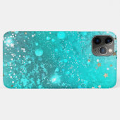 Mint Turquoise Foil Hintergrund Case-Mate iPhone Hülle (Rückseite (Horizontal))