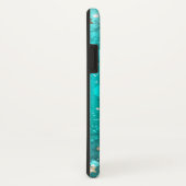 Mint Turquoise Foil Hintergrund Case-Mate iPhone Hülle (Hinten/Rechts)