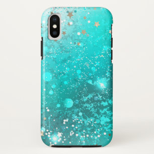 Mint Turquoise Foil Hintergrund Case-Mate iPhone Hülle