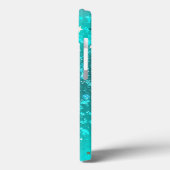 Mint Turquoise Foil Hintergrund Case-Mate iPhone Hülle (Rückseite / Links)