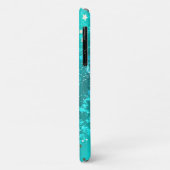 Mint Turquoise Foil Hintergrund Case-Mate iPhone Hülle (Hinten/Links)