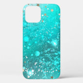 Mint Turquoise Foil Hintergrund Case-Mate iPhone Hülle (Rückseite)