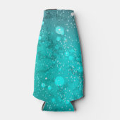 Mint Turquoise Foil Hintergrund Flaschenkühler (Vorderseite)