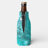 Mint Turquoise Foil Hintergrund Flaschenkühler (Flasche Rückseite)