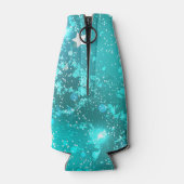 Mint Turquoise Foil Hintergrund Flaschenkühler (Rückseite)