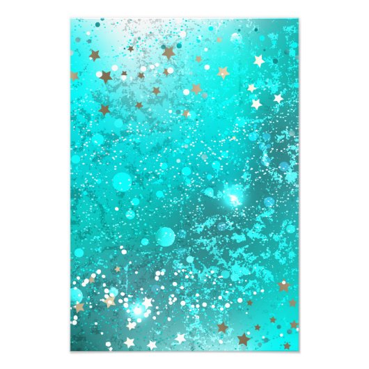 Mint Turquoise Foil Hintergrund Fotodruck (Vorne)