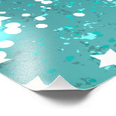 Mint Turquoise Foil Hintergrund Fotodruck (Ecke)