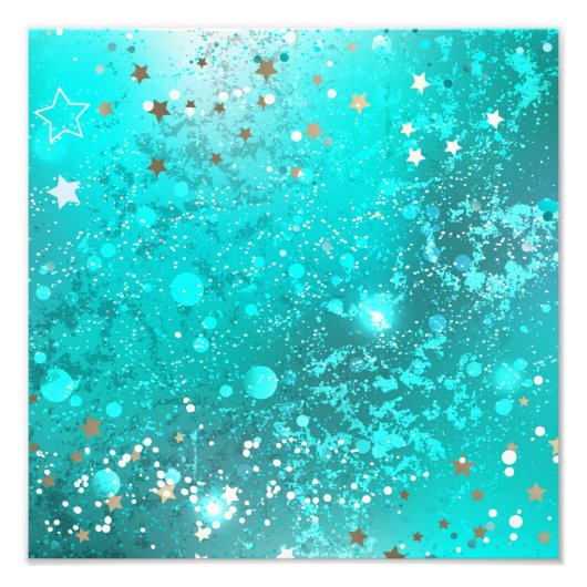 Mint Turquoise Foil Hintergrund Fotodruck (Vorne)
