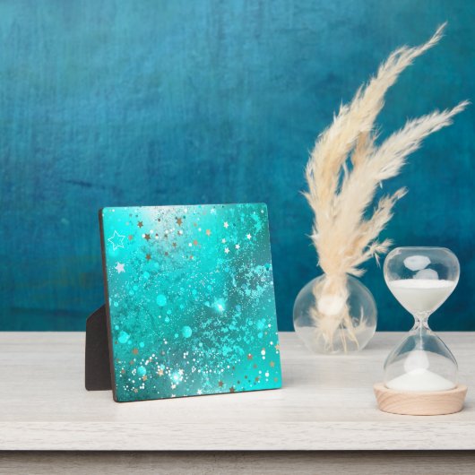 Mint Turquoise Foil Hintergrund Fotoplatte (InSitu)