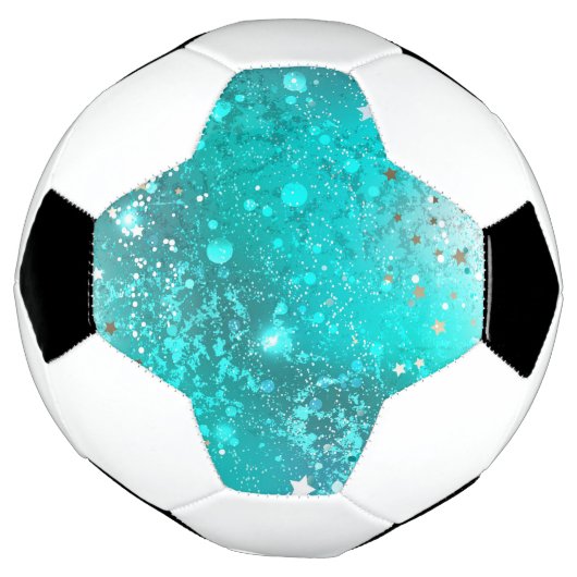 Mint Turquoise Foil Hintergrund Fußball (Gedreht)