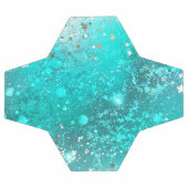 Mint Turquoise Foil Hintergrund Fußball (Flach)