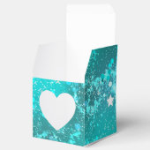 Mint Turquoise Foil Hintergrund Geschenkschachtel (Geöffnet)
