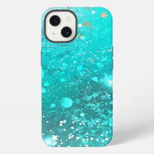 Mint Turquoise Foil Hintergrund iPhone 13 Hülle