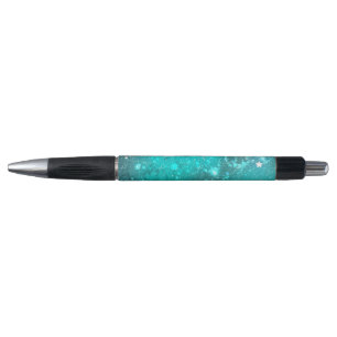 Mint Turquoise Foil Hintergrund Kugelschreiber