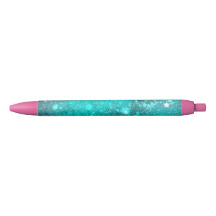 Mint Turquoise Foil Hintergrund Kugelschreiber