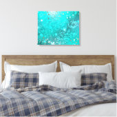 Mint Turquoise Foil Hintergrund Leinwanddruck (Insitu (Schlafzimmer))
