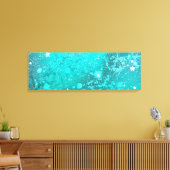 Mint Turquoise Foil Hintergrund Leinwanddruck (Insitu (Wohnzimmer))