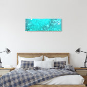 Mint Turquoise Foil Hintergrund Leinwanddruck (Insitu (Schlafzimmer))