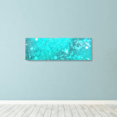 Mint Turquoise Foil Hintergrund Leinwanddruck (Insitu (Holzboden))