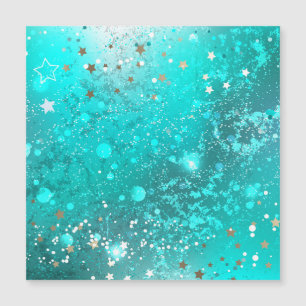 Mint Turquoise Foil Hintergrund Magneteinladung