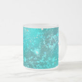 Mint Turquoise Foil Hintergrund Mattglastasse (VorderseiteRechts)