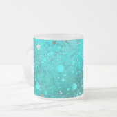 Mint Turquoise Foil Hintergrund Mattglastasse (Vorderseite Links)