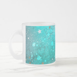 Mint Turquoise Foil Hintergrund Mattglastasse