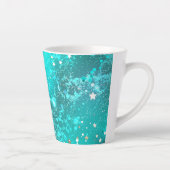 Mint Turquoise Foil Hintergrund Milchtasse (Rechts)