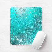 Mint Turquoise Foil Hintergrund Mousepad (Mit Mouse)
