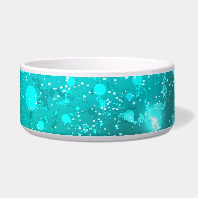 Mint Turquoise Foil Hintergrund Napf (Vorderseite)