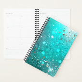 Mint Turquoise Foil Hintergrund Planer (Anzeige)
