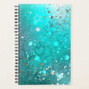 Mint Turquoise Foil Hintergrund Planer