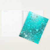 Mint Turquoise Foil Hintergrund Planer (Anzeige)