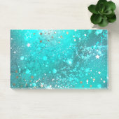 Mint Turquoise Foil Hintergrund Post-it Klebezettel (Büro)