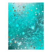 Mint Turquoise Foil Hintergrund Poster (Vorderseite)