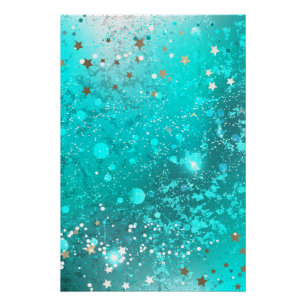 Mint Turquoise Foil Hintergrund Poster