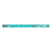 Mint Turquoise Foil Hintergrund Ripsband (Vorderseite)