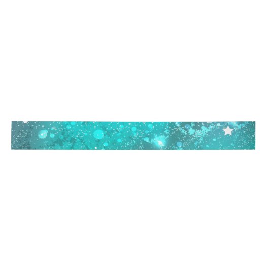 Mint Turquoise Foil Hintergrund Satinband (Vorderseite)