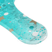 Mint Turquoise Foil Hintergrund Schneidebrett (Ecke)