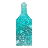 Mint Turquoise Foil Hintergrund Schneidebrett (Vorderseite)