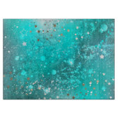 Mint Turquoise Foil Hintergrund Schneidebrett (Vorderseite)